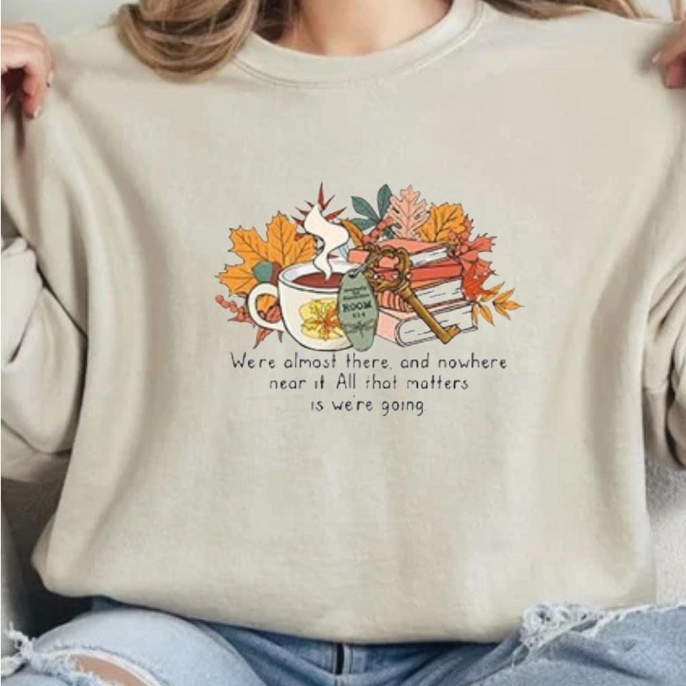 Cozy Gilmore Girls Graphic Sweatshirt with Fall Design (Handmade to order) - Picture 2 of 2